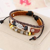 New Beaded Cowhide Leather Bracelets &amp; Bangles Nhpk127706 main image 4