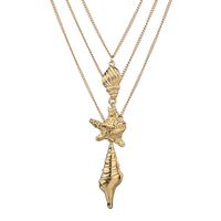 Womens Conch Starfish Plating Alloy Necklaces Nhbq127762 main image 2