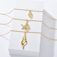 Womens Conch Starfish Plating Alloy Necklaces Nhbq127762 main image 5