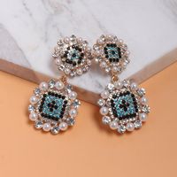 52294 Jujia Neue Europäische Und Amerikanische Kreative Einfache Farbe Diamant Ohrringe Elegante Weibliche Accessoires main image 6