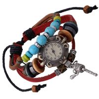 Explosive Tumbler With Leather Retro Leather Bracelets &amp; Bangles Nhpk127813 main image 1