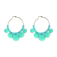 Womens Round Hand-knitted Alloy Earrings Nhjj127858 main image 5
