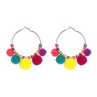 Womens Round Hand-knitted Alloy Earrings Nhjj127858 main image 6