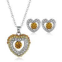 Ornement Western Princesse Européenne Et Américaine Chaude Forme De Coeur En Cristal Autrichien De Coeur De Pêche De Bijoux En Gros main image 1