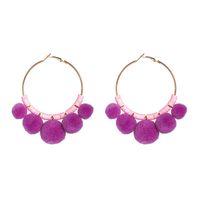 Womens Round Hand-knitted Alloy Earrings Nhjj127858 sku image 2