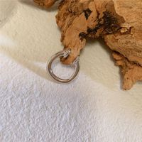 Korea Dongdaemun Persönlichkeit Ein U-förmiger Offener Ring Ohrring Mit Doppeltem Verwendung Zweck, Einfache Und Kalte Temperament-diamant Ohrringe sku image 1