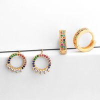 Simple And Stylish Double Row Crown Earrings With Rhinestone Earrings Nhas128233 main image 1