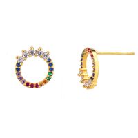 Simple And Stylish Double Row Crown Earrings With Rhinestone Earrings Nhas128233 main image 8