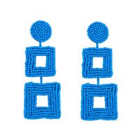 Creative Woven Double-sided Rice Beads Square Earrings Nhas128323 main image 10