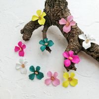 Simple Style Flower Stoving Varnish Alloy No Inlaid Earrings main image 1