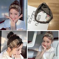 Vintage Cotton And Linen Temperament Wide-brimmed Cross Hair Band Nhof128340 main image 7