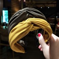 Cloth Hand-cross Knotted Hook Hook Wide-brimmed Hair Accessories Nhof128361 main image 1