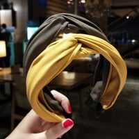 Cloth Hand-cross Knotted Hook Hook Wide-brimmed Hair Accessories Nhof128361 main image 4