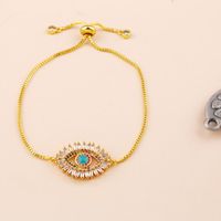 Fashion Geometric Copper 18k Gold Plated Artificial Gemstones Bracelets In Bulk main image 5