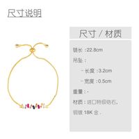 Européen Et Américain Style Frais Pull Bracelet Femelle Micro Incrusté Couleur Zircon Diable Eye Bracelet Croix-frontière Vendu Bijoux Brb53 main image 6