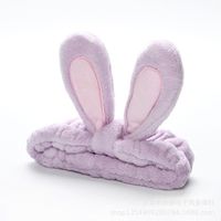 Cute Rabbit Ear Tiara Wash Makeup Hair Band Nhof128300 sku image 2