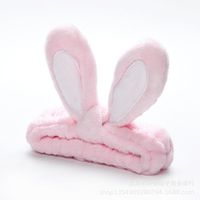 Cute Rabbit Ear Tiara Wash Makeup Hair Band Nhof128300 sku image 4