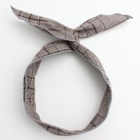 Vintage Cotton And Linen Temperament Wide-brimmed Cross Hair Band Nhof128340 sku image 3