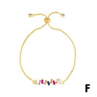 Européen Et Américain Style Frais Pull Bracelet Femelle Micro Incrusté Couleur Zircon Diable Eye Bracelet Croix-frontière Vendu Bijoux Brb53 sku image 6