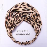 Korea Dongdaemun, Der Gleiche Stoff, All-match-stirnband Mit Leoparden Muster, Koreanisches Einfaches Mori-damen-stirnband Mit Breiter Krempe, B943 main image 4