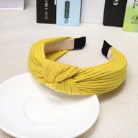 Solid Color Knit Hair Accessories Cross Stripes Knotted Headband Nhou128659 main image 7