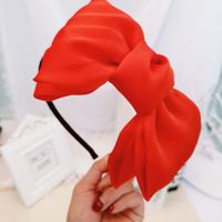 Simple And Sweet Fabric Big Bow Headband Nhou128660 main image 4