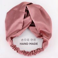 Mädchen Herz Kreuz Stirnband Koreanische Kopf Bedeckung Sweet Mori Mädchen Breites Gesichts Wasch Stirnband Einfacher Chic Stil B888 main image 3