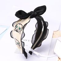 Cloth Retro Wind Cat Letter Middle Lace Knotted Headband Nhou128645 sku image 7