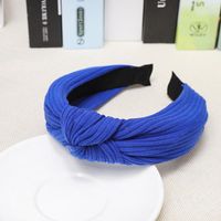 Solid Color Knit Hair Accessories Cross Stripes Knotted Headband Nhou128659 sku image 3