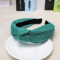 Solid Color Knit Hair Accessories Cross Stripes Knotted Headband Nhou128659 sku image 7