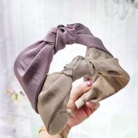 Wild Solid Color Knotted Fabric Headband Nhou128840 main image 1