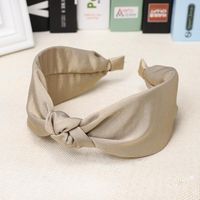 Wild Solid Color Knotted Fabric Headband Nhou128840 main image 7