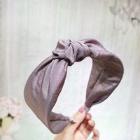 Wild Solid Color Knotted Fabric Headband Nhou128840 main image 9