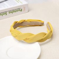 Simple Solid Color Fabric Cross Weave Twist Headband Nhou128849 sku image 1