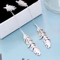 Fashion Micro-inlaid Zircon Dream Catcher Feather Earrings Nhdo129002 main image 5