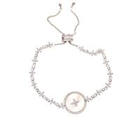 Fashion Micro-inlaid Zircon Star Mother-of-beads Bracelet Nhdo129042 main image 6
