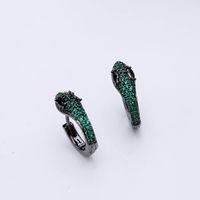 Fashion Micro-inlaid Zircon Snake Earrings Nhdo129029 sku image 1