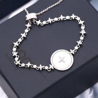 Fashion Micro-inlaid Zircon Star Mother-of-beads Bracelet Nhdo129042 sku image 1