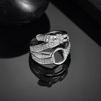 Creative Personality Full Hollow Hollow Belt Retro Unisex Ring Nhbq129136 main image 5