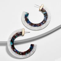 Simple Style C Shape Arylic Earrings main image 5