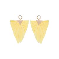 Fan-shaped Water Drops Beach Holiday Wind Alloy Color Matching Earrings Nhll129264 main image 3