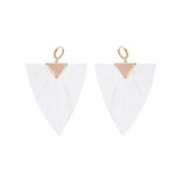 Fan-shaped Water Drops Beach Holiday Wind Alloy Color Matching Earrings Nhll129264 main image 5