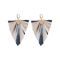 Fan-shaped Water Drops Beach Holiday Wind Alloy Color Matching Earrings Nhll129264 main image 6