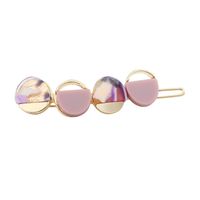 Womens Round Plated Acrylic Hair Accessories Nhll129269 main image 8