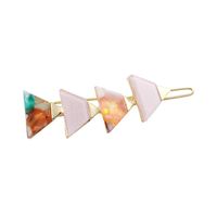 Womens Triangle Plating Acrylic Hair Accessories Nhll129277 main image 5