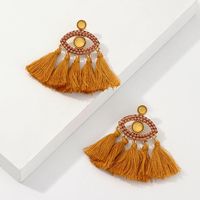 Fashion And Creative Models Of Rice Beads Eye Shape Tassel Alloy Earrings Nhnz129381 main image 1