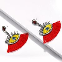 Fashion Rhinestone Beaded Tassel Earrings Nhjq129535 main image 19