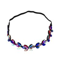 Fashion Trend Big Gemstone Rhinestone Hair Band With Necklace Nhjq129546 main image 12