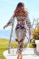 Embroidered Seaside Holiday Sun Protection Clothing Beach Coat Bikini Swimsuit Outside Cardigan Nhxw129566 main image 4