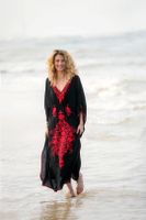 Loose Large Size Jumpsuit Long Skirt Holiday Beach Outside Sun Robes Swimwear Blouse Nhxw129579 main image 4